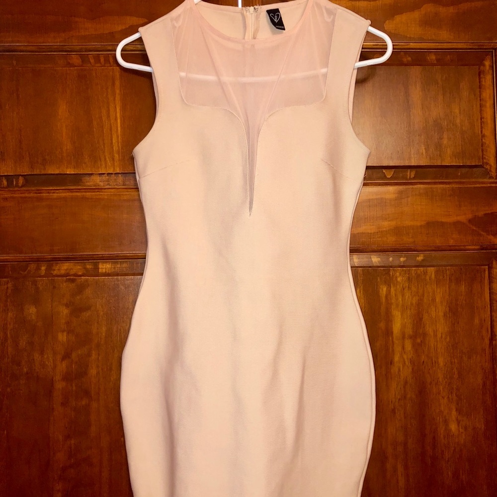 Light Pink Mesh Dress
